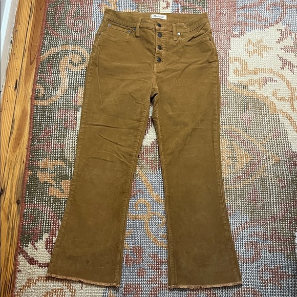 Madewell Pants - Madewell Tan Cali Demi-Boot Corduroy Pants Size 29